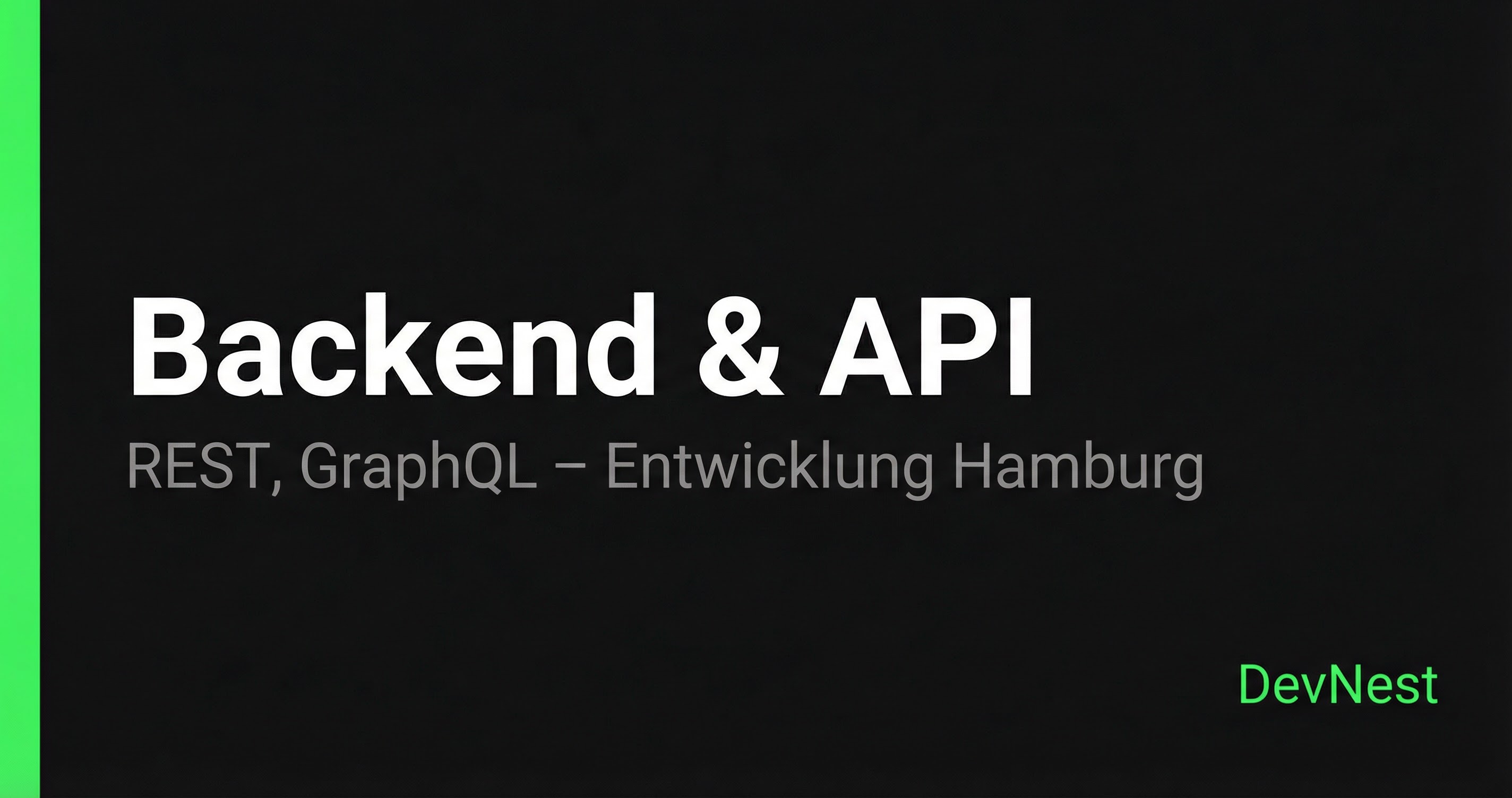 Backend & API