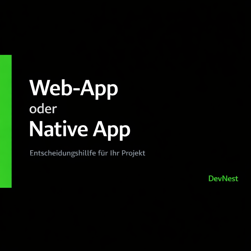 Web-App oder Native App